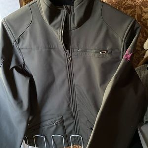 Women Spyder gray waterproof jacket
